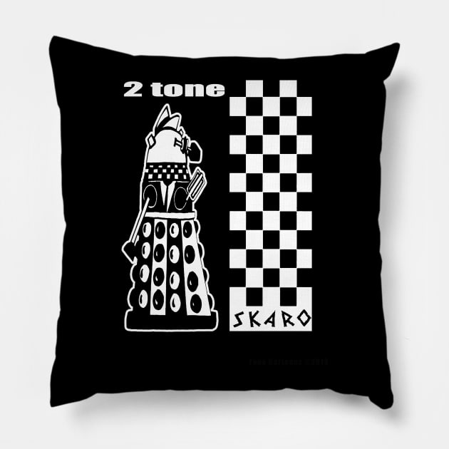 Two Tone Dalek Pillow by tone