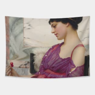 Ismenia by John William Godward Tapestry