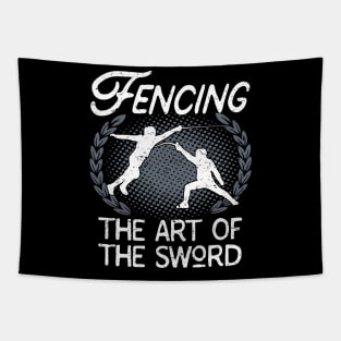 Fencing The Art Of The Sword Fencer Tapestry