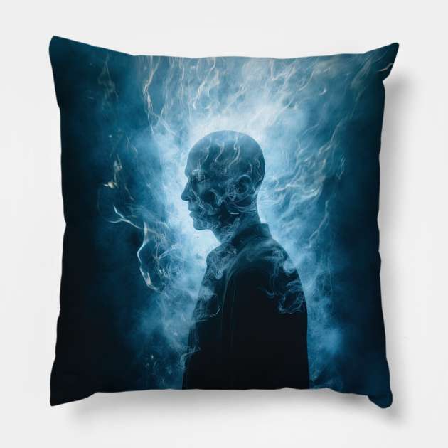 The Night King from game of thrones Pillow by Maverick Media