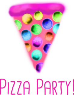 Pizza Party! (Pink) Magnet