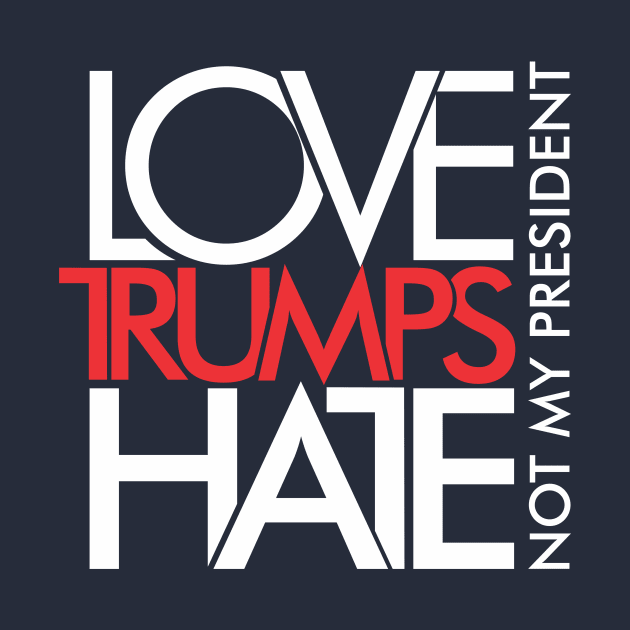 LOVE TRUMPS HATE by juraganLOGO