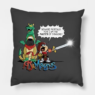 AJ the Master of Dragons Pillow