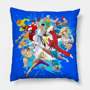 Street Fighting World Warriors Pillow