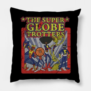 Cartoon Super Hero Basketball Team Pillow