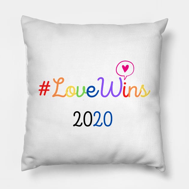 #LoveWins Pillow by Mad Ginger Entertainment 