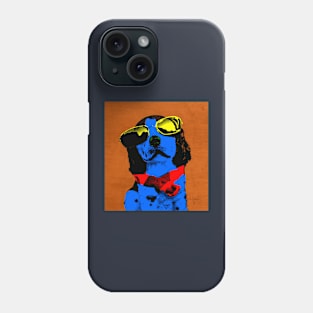 BLUE DOG POP ART Phone Case