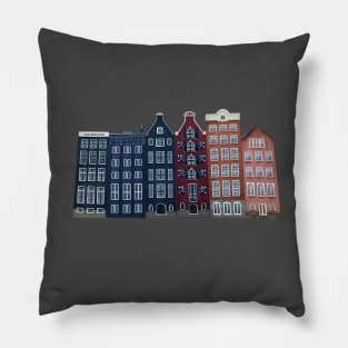 amsterdam houses netherlands skyline Pillow