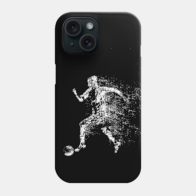 Soccer Player Particles Phone Case by letnothingstopyou