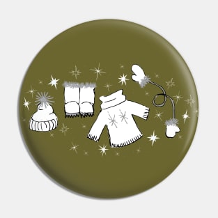 Winter weather snow lover cartoon illustration Pin