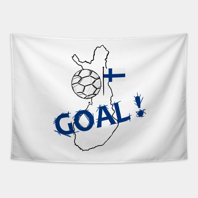 Football 2021 Finland Tapestry by Aurealis