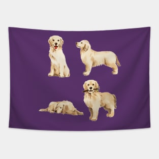 Cute doggy family activities Tapestry