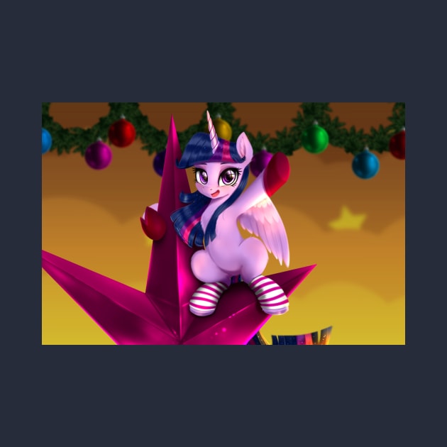 Tiny Twilight Sparkle at Christmas by Darksly