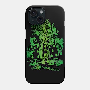 Alice in Wonderland (green) Phone Case