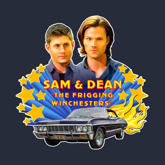 Sam & Dean Vintage Style - Sam And Dean - T-Shirt | TeePublic