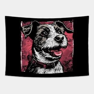 Retro Art Jack Russell Terrier Dog Lover Tapestry