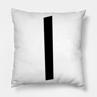 I – Greek Mythology - Black Letter I Pillow