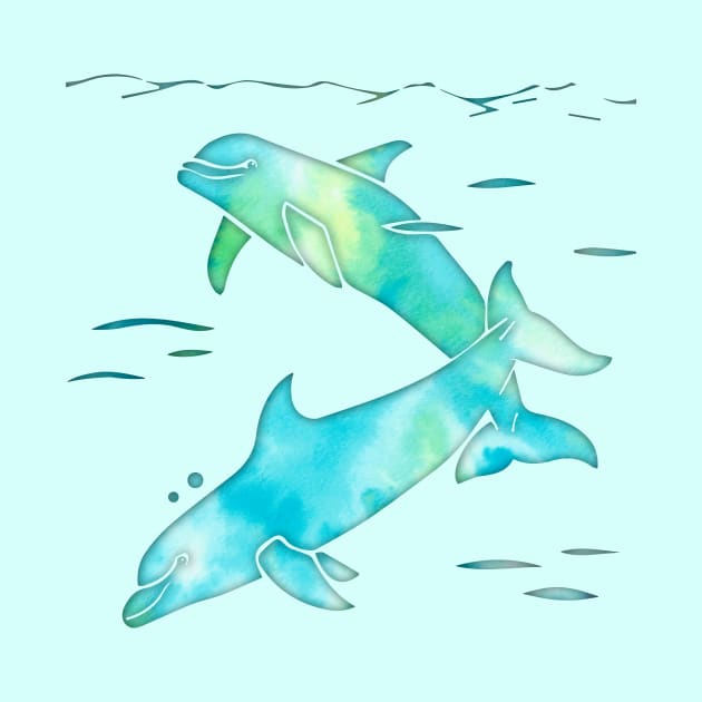 Aqua Sea Dolphins by ferinefire