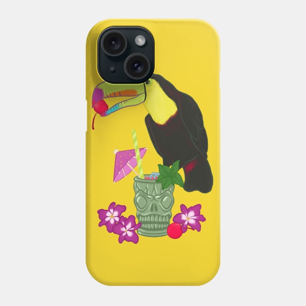 Tiki Toucan Phone Case by Carabara Designs