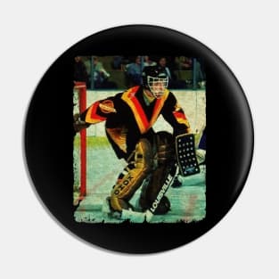 Glen Hanlon - Vancouver Canucks, 1977 Pin