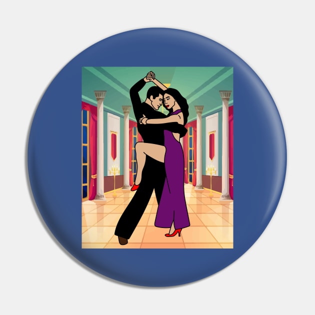 Couple Dancing Romantic Dance Pin by flofin