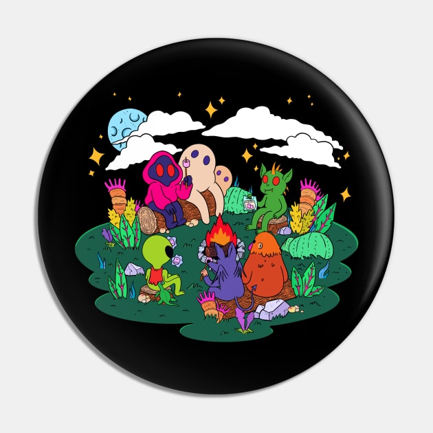 Cryptid Camping Pin by ghoulshack