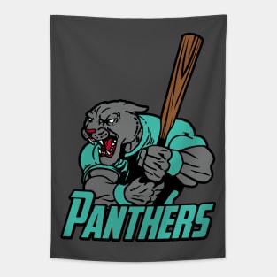 Panthers Baseball Logo Tapestry