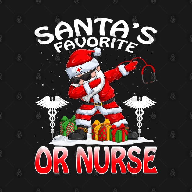 Santas Favorite Or Nurse Christmas T Shirt by intelus