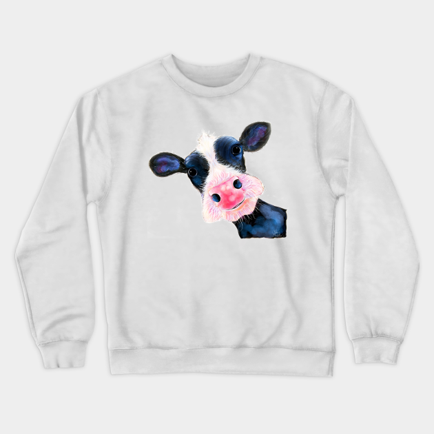 cow print crewneck