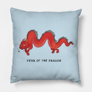 Year of The Dragon - Muted Colors Pillow