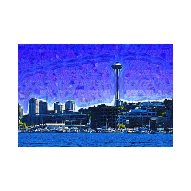The Space Needle From Lake Union by KirtTisdale