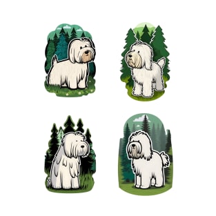 Briard Dog - Cute briard Dog stickers pack T-Shirt