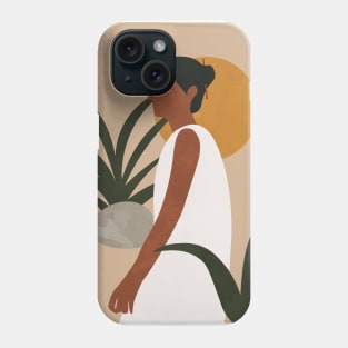 Botanical Woman - Abstract Boho Phone Case