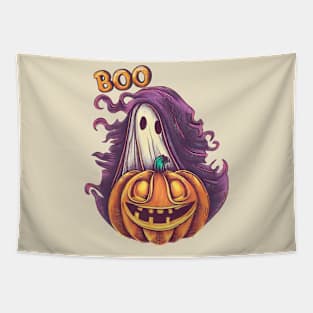 Halloween ghost BOO Tapestry