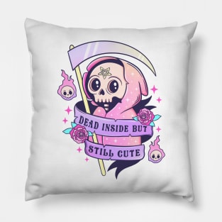 Womens Halloween Dead Inside Pillow