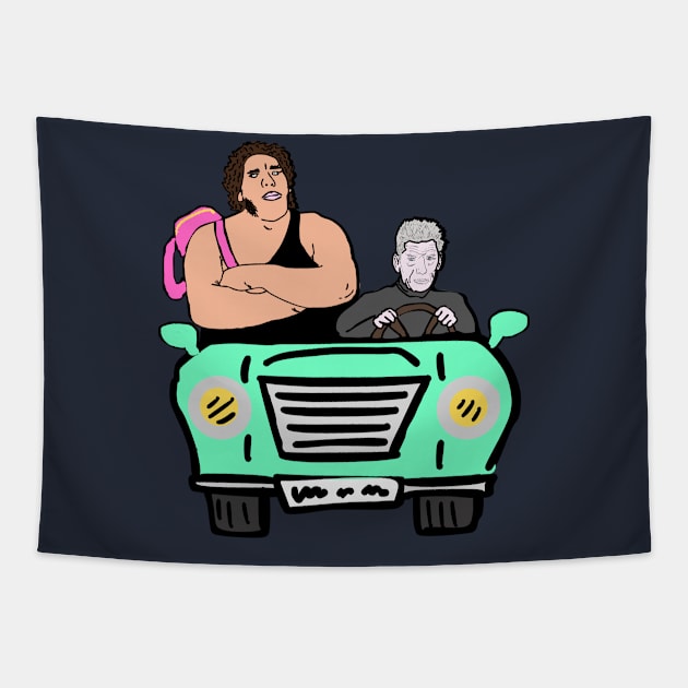 Le Carpool - Sam and Andre Tapestry by Melty Shirts