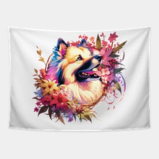 Keeshond Mothers Day Dog Mom Perfect Gift Portrait Tapestry