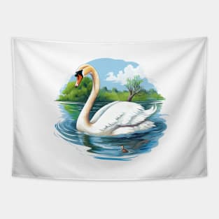 White Swan Tapestry