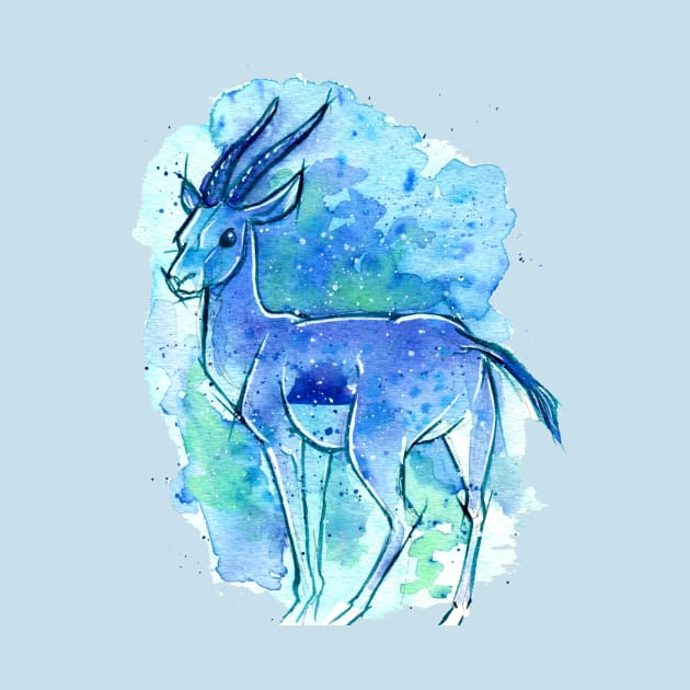 Blue Splash Gazelle by TehNessa