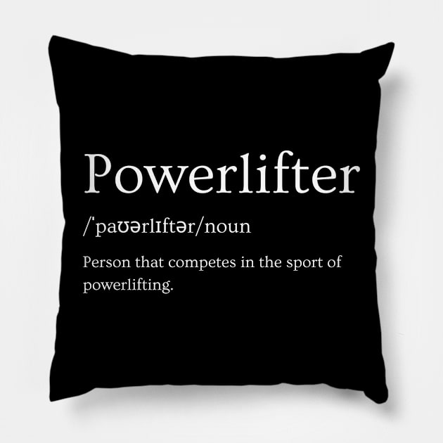 Powerlifter Pillow by youcanpowerlift