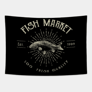 Fish Market, Fresh Quality Tapestry