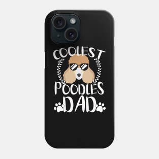 Glasses Coolest Poodles Dog Dad Phone Case