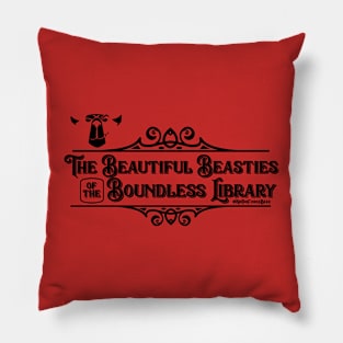 Beautiful Beasties of the Boundless Library Pillow