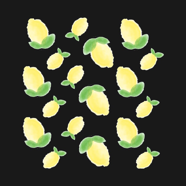 watercolor lemons by OddityArts