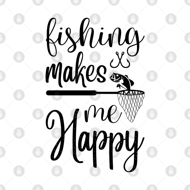 Less Talk More Fishing - Gift For Fishing Lovers, Fisherman - Black And White Simple Font by Famgift