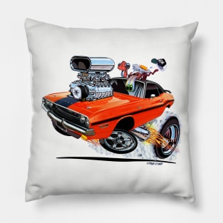 Vince Crain High Octane 1970 Dodge Challenger Pillow