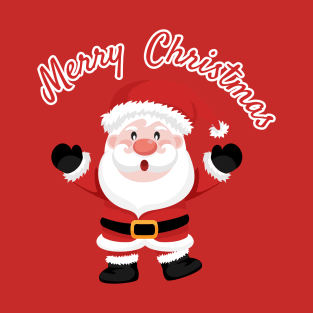 Merry christmas and Cute Santa Claus. T-Shirt