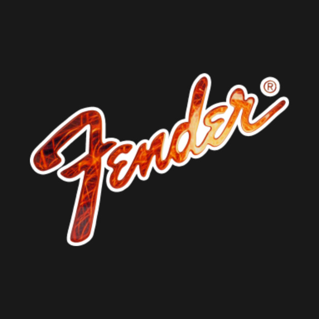 Fender Logo Fender Guitar Long Sleeve TShirt TeePublic