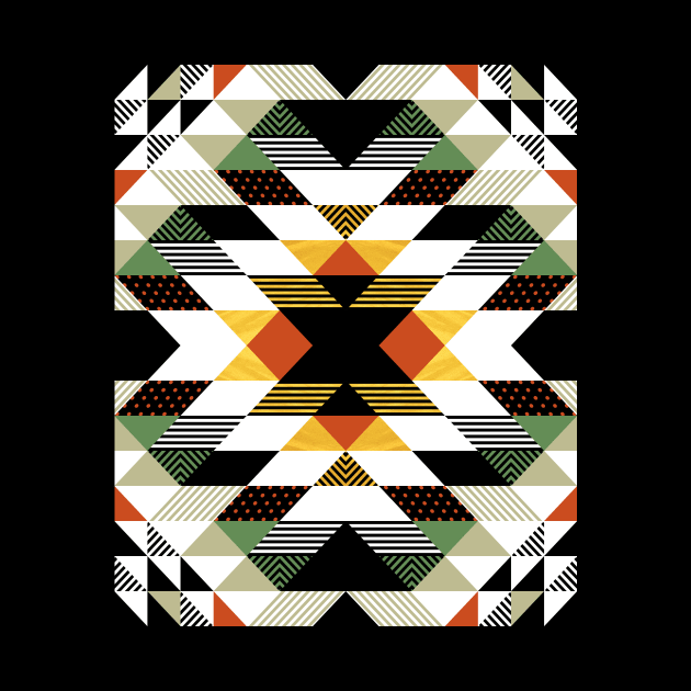 Native Tribal Geometric Pattern by marieltoigo