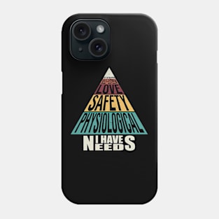 Psychology Hierachy of Needs Pyramid Phone Case